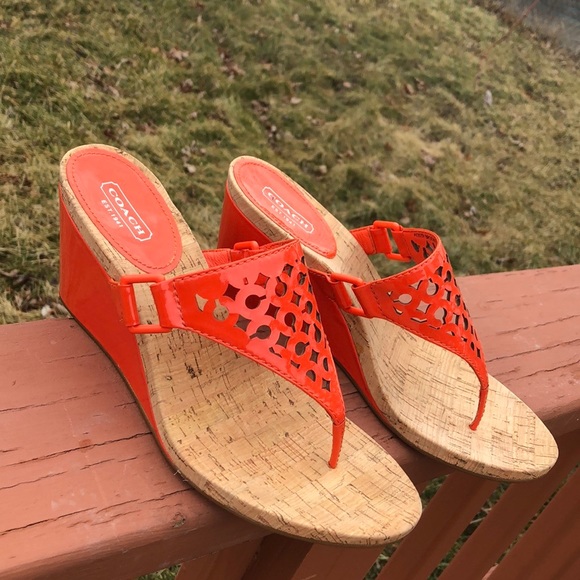 Coach Shoes - COACH BROOKK WEDGES SANDALS